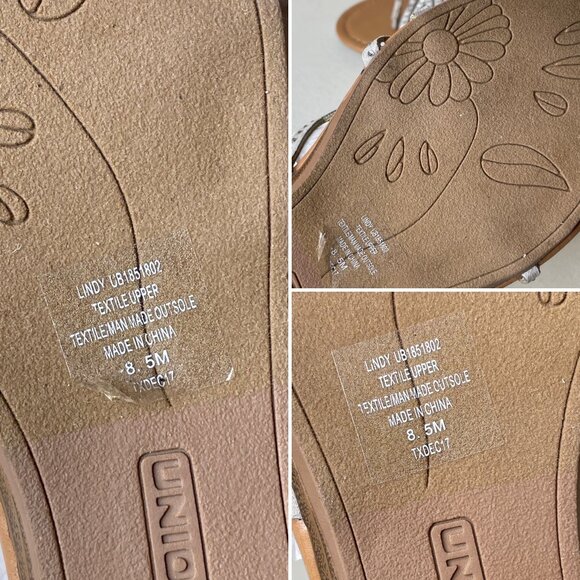 Unionbay Lindy Rhinestone Gray Sandals Size 8.5 - Picture 15 of 16
